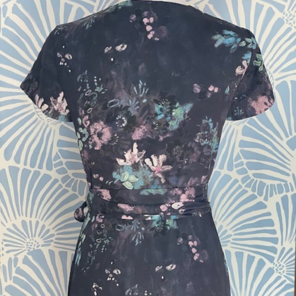 Aritzia Babaton Wrap Floral Maxi Dress Size XS - Picture 6 of 11